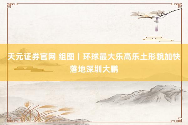 天元证券官网 组图丨环球最大乐高乐土形貌加快落地深圳大鹏