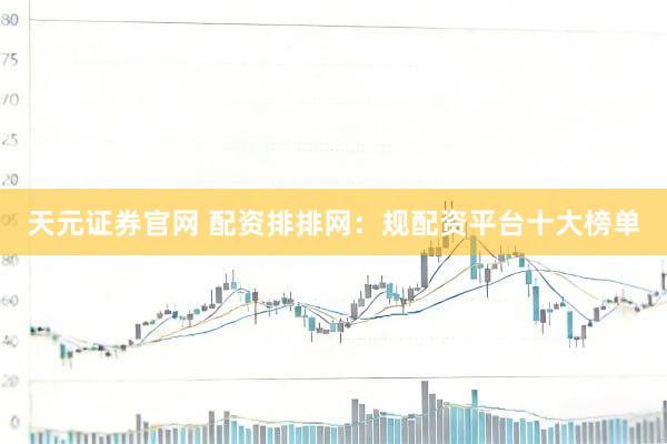 天元证券官网 配资排排网：规配资平台十大榜单